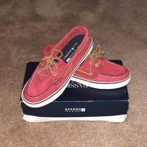 Women’s Sperry Top Sider Bahama Red Leather Shoes